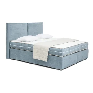 Modrá boxspring postel Olia Bold 180x200 cm