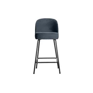 Modrá sametová barová židle Vogue 89 cm BePureHome