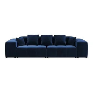 Modrá sametová pohovka Rome Velvet 320 cm