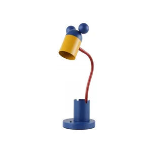 Modrá stolní lampa Mouse s kovovým stínidlem