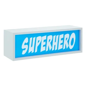 Modrá světelná dekorace na baterie Superhero – Premier Housewares