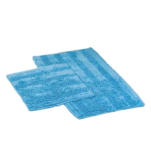 Modré koupelnové předložky Luxury Softy Foutastic – sada 2 ks (60×100 cm a 50×60 cm)