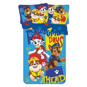Modré povlečení do postýlky Paw Patrol 100x135 cm