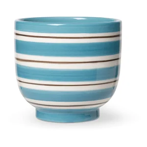 Modro-bílý keramický květináč Kähler Design, průměr 12 cm
