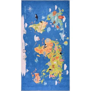 Modrý dětský koberec 160×230 cm – Animal Atlas