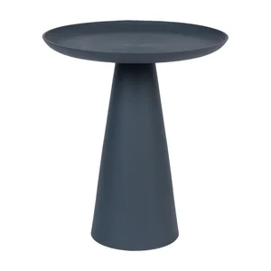 Modrý hliníkový odkládací stolek Ringar, Ø39,5 cm