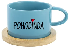 Modrý keramický hrnek POHODINDA 200 ml