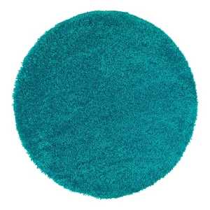 Modrý kulatý koberec Aqua Liso Ø 100 cm