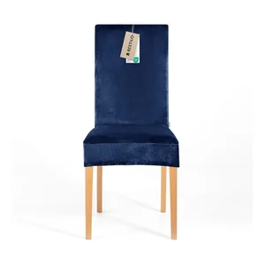 Modrý napínací potah na židli 48 cm Sento