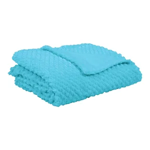 Modrý pléd Tiseco Pine 150x200 cm