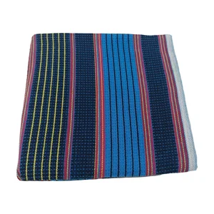 Modrý vaflový bavlněný ručník 50x100 cm