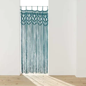 Modrý závěs do dveří 90x200 cm Macarena