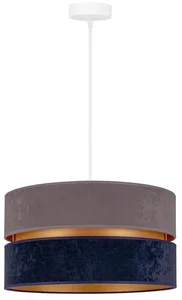 Modrý závěsný lustr Duolla DU8971 – 40 cm, jedno světlo E27
