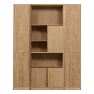 Modulární knihovna dub přírodní 157×199 cm – Modulair (vtwonen)