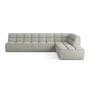 Modulární rohová pohovka Kalai v světle šedé barvě