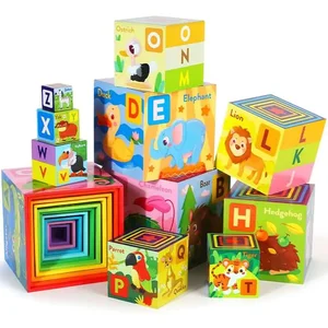 Montessori duhová věž ABC a zvířata