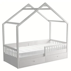 Montessori postel BIANKA 90x200 cm – bílá