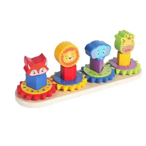 Montessori skládanka zvířátka s ozubenými koly