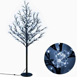 Monzana LED Třešňový strom 180cm modrý