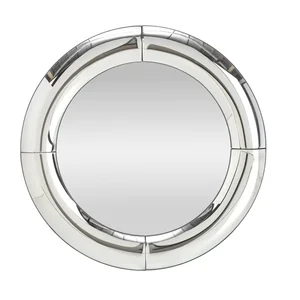 MOON Nástěnné zrcadlo stříbrné 80 cm