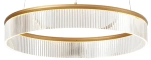 Mosazné závěsné svítidlo Anello 59 cm s LED a stmíváním
