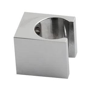 Mosazný držák na sprchovou hlavici Sapho, lesklé stříbrné provedení