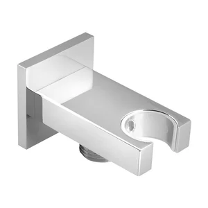 Mosazný držák sprchy Sapho stříbrný lesk