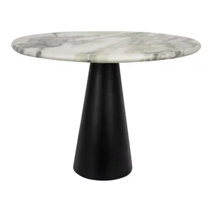 Mramorový kulatý odkládací stolek 50 cm