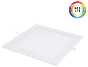 Multifunkční LED panel T-LED 24V 27W RGBCCT – čtvercový vestavný design