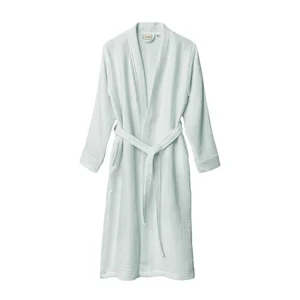 Mušelínový mentolový župan Kimono L/XL
