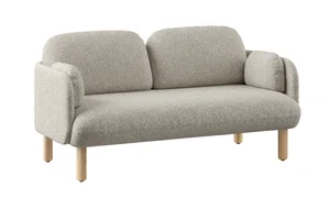 MYAMI dvoumístná sedačka s dřevěnou podnoží