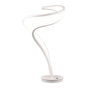 Nala – Trio Select: Bílá LED stolní lampa, kovové stínidlo, výška 56 cm