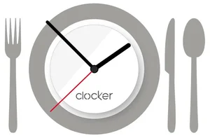 Nalepovací kuchyňské hodiny Cutlery