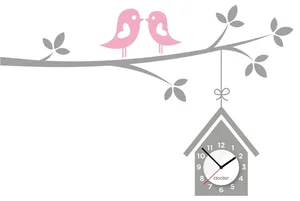 Nálepovatelné Dekorativní Hodiny Birdhouse