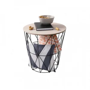 NANCER Typ 2: Příruční stolek – přírodní/černá