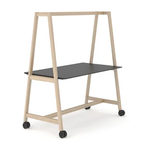 NARBUTAS Jednací stůl NOVA WOOD MULTIPURPOSE s kolečky – 140 × 90 × 90 cm