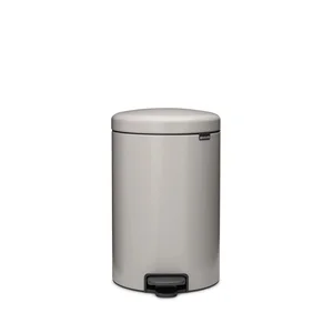 Nášlapný ocelový koš 20 l NewIcon – Brabantia, světle šedý