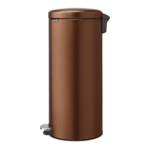 Nášlapný ocelový odpadkový koš 30 l Brabantia NewIcon bronzový