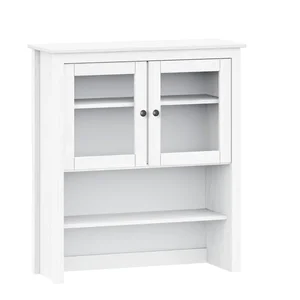 Nástavec příborníku TORINO bílý – borovice s kovovými úchyty