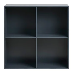 Nástěnná knihovna Horne Nordic 30×69 cm, tmavě šedá