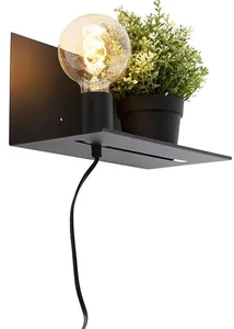 Nástěnná nastavitelné černá lampа Muro