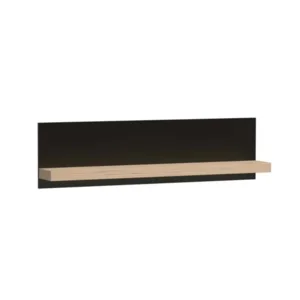 Nástěnná police KOLI C-9, 120 cm, dub artisan/černá