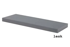 Nástěnná polička 60 cm P-001 šedá