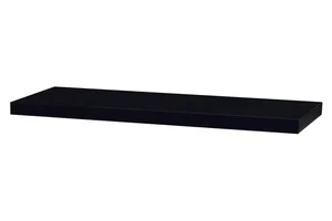 Nástěnná polička 80 cm P-005 BK, černá - vysoký lesk