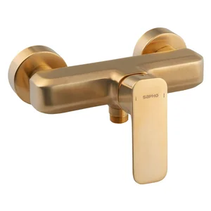 Nástěnná sprchová baterie Sapho Spy – zlatá, 1 výstup