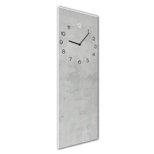 Nástěnné hodiny Styler Glassclock Concrete 20x60 cm