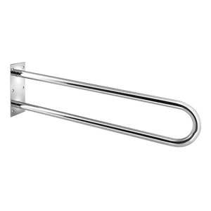Nástěnné madlo do koupelny z nerezové oceli 83 cm U tvaru