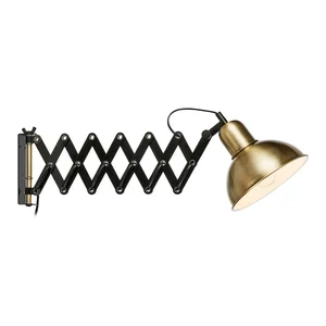 Nástěnné svítidlo Riggs v zlatém provedení