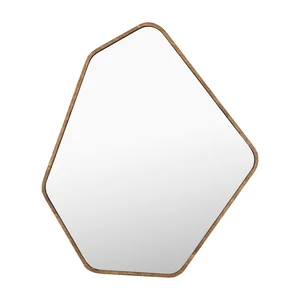 Nástěnné zrcadlo Bryn s dřevěným rámem 41,5x50 cm