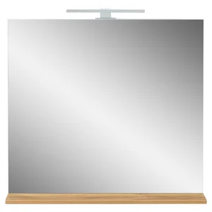 Nástěnné zrcadlo s osvětlením a poličkou 76×75 cm – Menen Germania